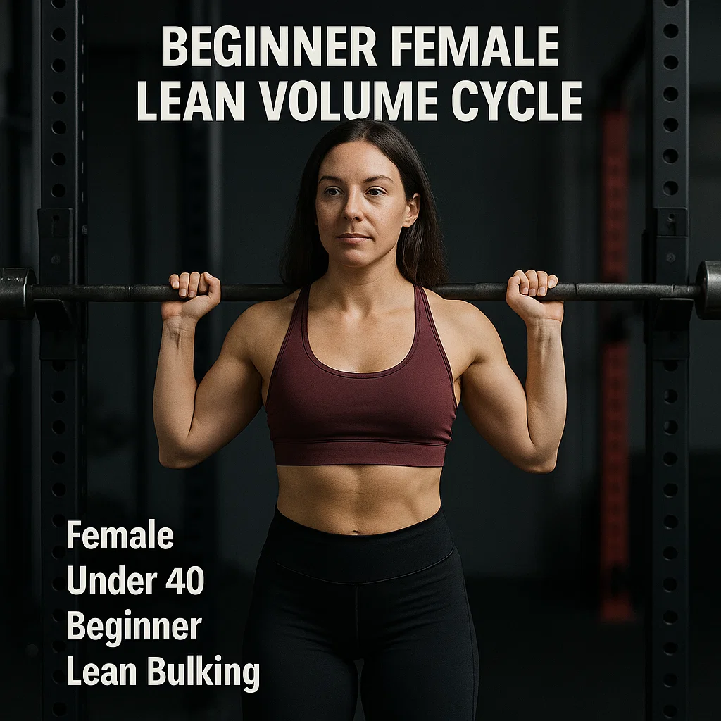 Beginner Female Lean Volume Cycle